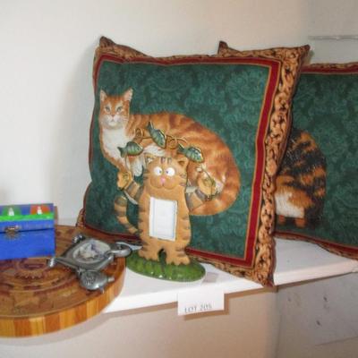 Cat Pillows and Decor
