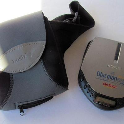 Vintage Sony Discman and Case