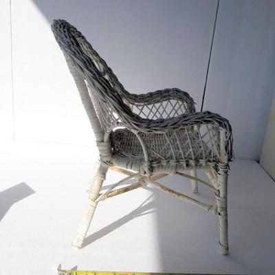 Older Wicker Doll Chair