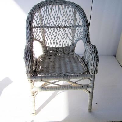 Older Wicker Doll Chair
