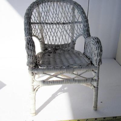 Older Wicker Doll Chair