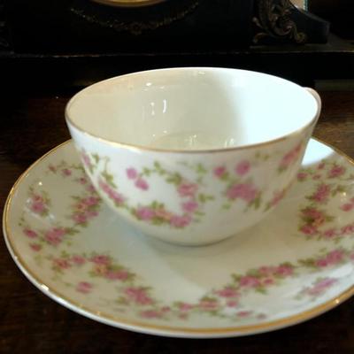 German Fine China SET - SIX cups/sauces + sugar and creamer