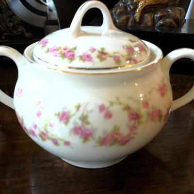 German Fine China SET - SIX cups/sauces + sugar and creamer