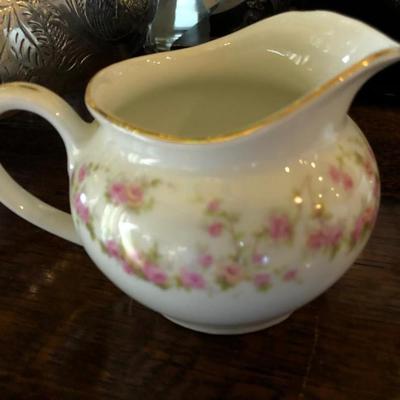 German Fine China SET - SIX cups/sauces + sugar and creamer