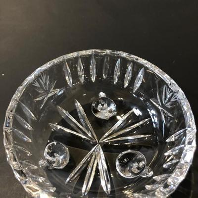 Crystal two piece candy dish with lid