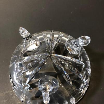 Crystal two piece candy dish with lid