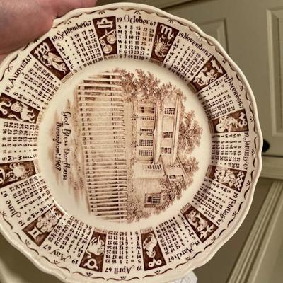 1967 Zodiac Calendar Plate, Alfred Meakin