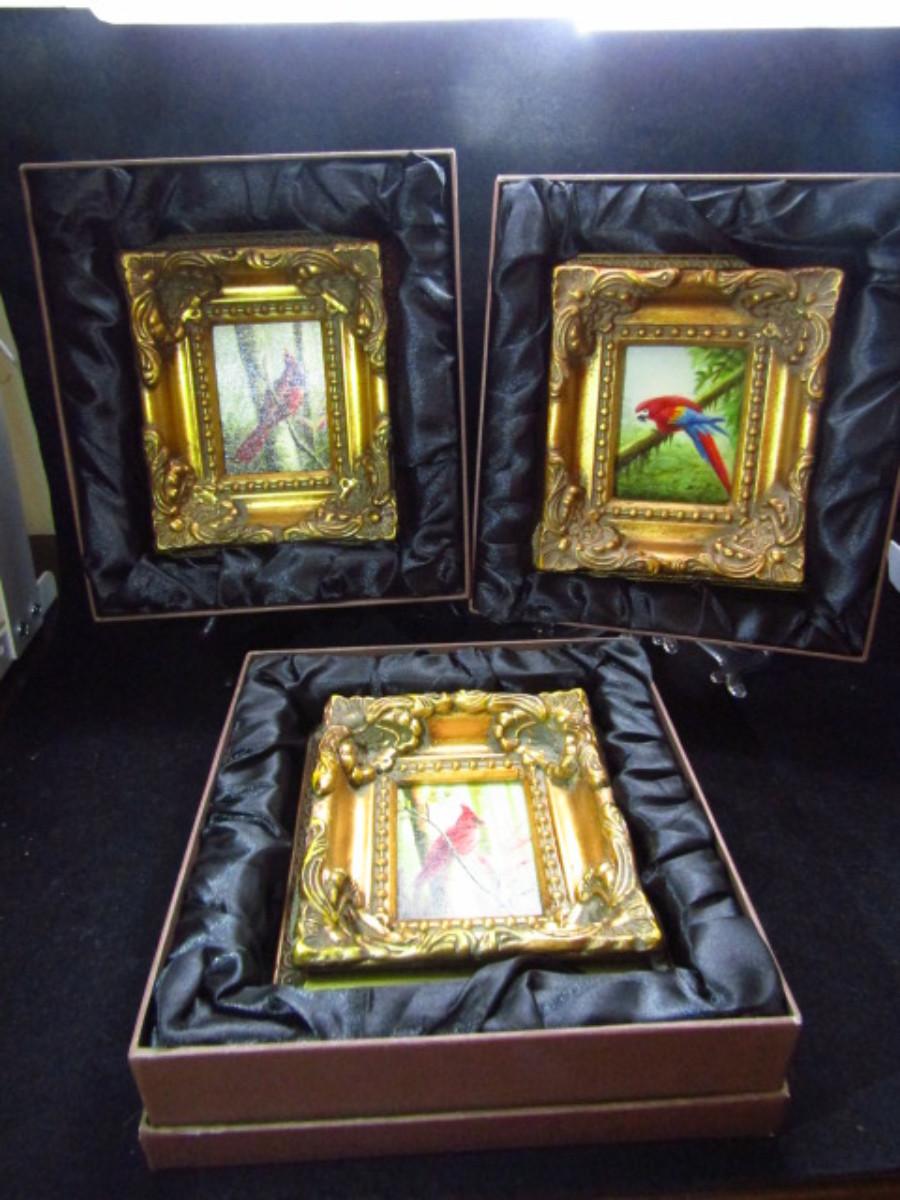Three Pieces of Framed Bird Themed Art from Kirkland's (527)