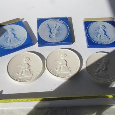 3 Matching Goebel Bisque Collector Pieces