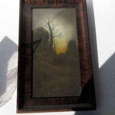 Nice Old Framed Picture, Dark Moody Country Scene