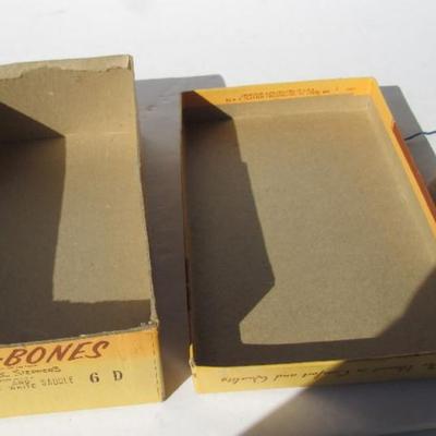 2 Neat Advertising Items: Lazy Bones Box With US Map on Top and Canada Wild Rice Bag