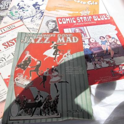 Lot of Vintage Sheet Music