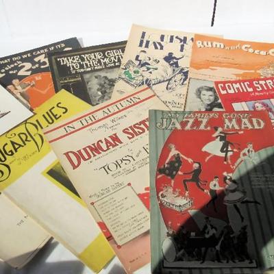 Lot of Vintage Sheet Music