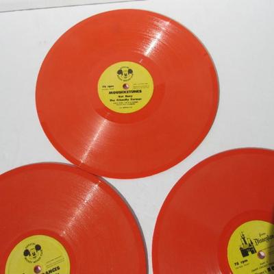 3 Vintage Walt Disney 78 RPM Records, Peter Pan, Mousekedances and Mouseketunes