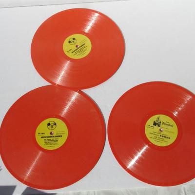3 Vintage Walt Disney 78 RPM Records, Peter Pan, Mousekedances and Mouseketunes