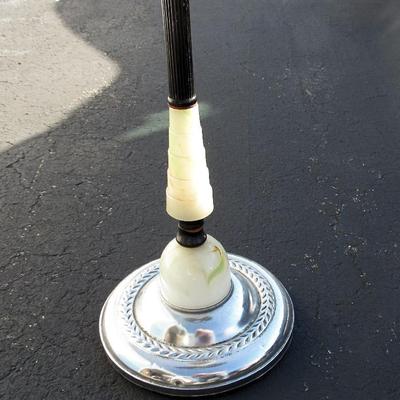 Beautiful Old Art Deco Floor Ash Tray Chrome and Glass