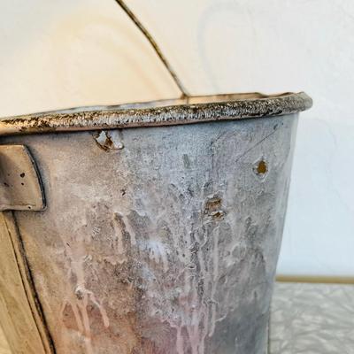 Union Pacific marked Galvanized Bucket