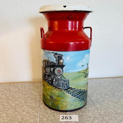 Meadow Gold Cream Can Painted Colorado Eastern Railway