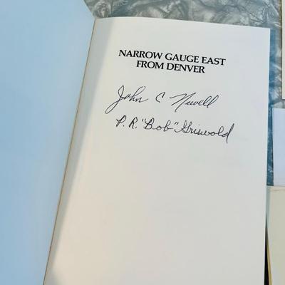 Colorado Eastern Railroad History book Autographed with other CERR memorabilia