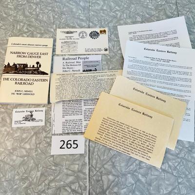 Colorado Eastern Railroad History book Autographed with other CERR memorabilia