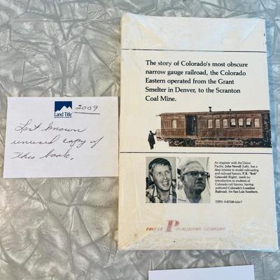 Colorado Eastern Railroad History Book Still sealed