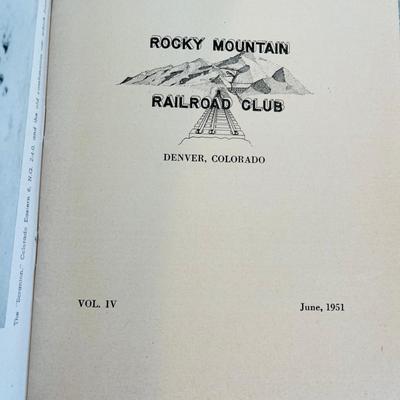 Lot of Rocky Mountain Rail Road Club Memorabilia