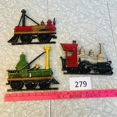 Rail Road Engine Cast metal Plaques