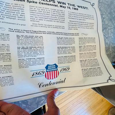 2- 1969 Union Pacific RR Calendars