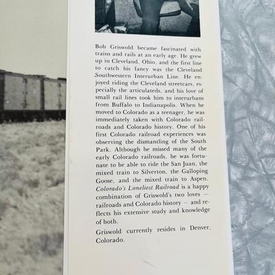 Colorado's Loneliest Railroad Book Autographed