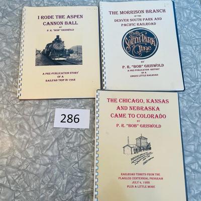 3 Booklets by Bob Griswold Defunt railroads