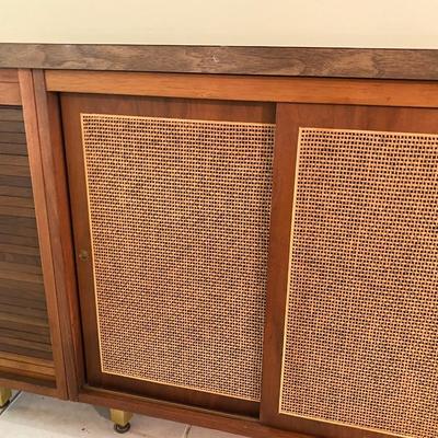 MCM 1964 Russell  Wright for Conant Ball Walnut Credenza w Cane