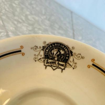 Retro Denver & Rio Grande Railroad Saucer