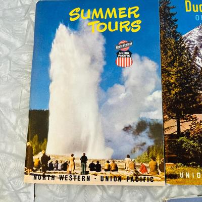 Union Pacific RR 1950s Travel Brochures