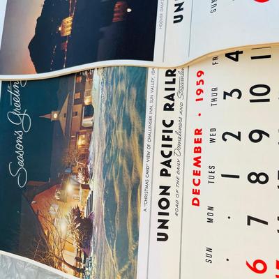 Union Pacific Rail Road Calendars Lot of 3