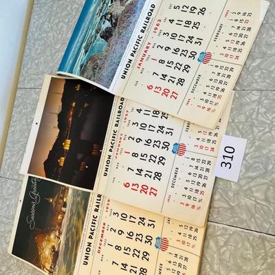 Union Pacific Rail Road Calendars Lot of 3