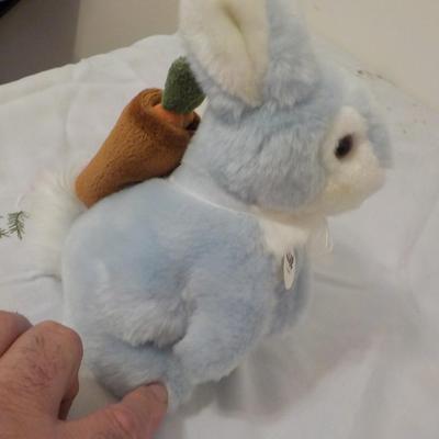 Steiff Bunny Rabbit baby with carrots.
