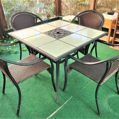 Lot #81  Patio Table & 4 Chairs