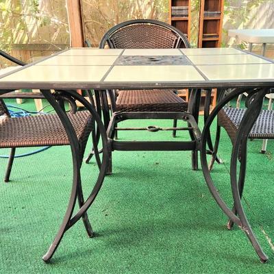 Lot #81  Patio Table & 4 Chairs