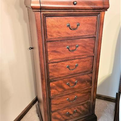 Lot #88  Pretty Contemporary Lingerie Swivel Chest with Mirror