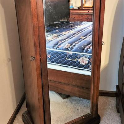 Lot #88  Pretty Contemporary Lingerie Swivel Chest with Mirror