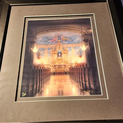 Lot #89  Signed/Numbered Color Photographic Print - Our Lady Star of the Sea Altar