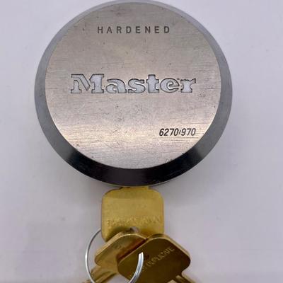 Master Lock Puck-Style Hidden Shackle Padlock