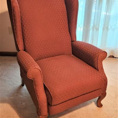Lot #92  LazyBoy Winged Back Chair/Recliner