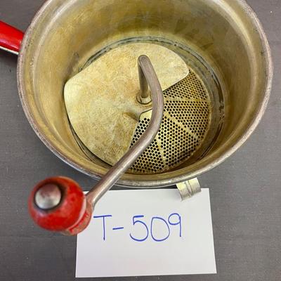 Foley food mill masher/strainer-red handle