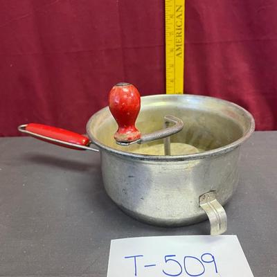 Foley food mill masher/strainer-red handle