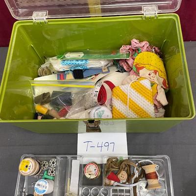 Sewing box and contents