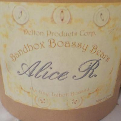 " Band Box Boassy Bears Alice R. " Mfg Delton Products Corp.