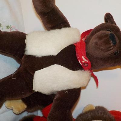 " The famous Curious George and Honey the brown bear. "