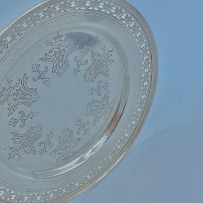 Towle Sterling Silver Pierced Plate