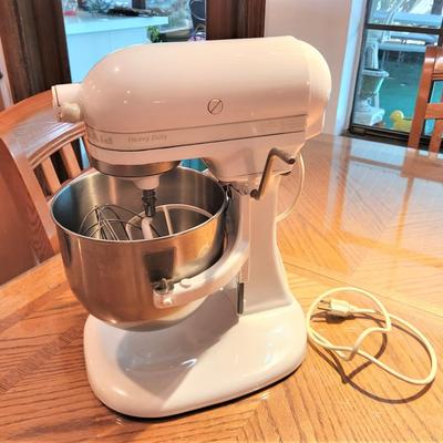 Lot #111 KITCHEN-AID Heavy Duty Mixer with attachments